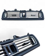 GKL 340010 KLİMA KALORİFER IZGARASI ÖN ORTA KOMPLE NİKELAJLI PİANO SİYAH BMW F10 LCI