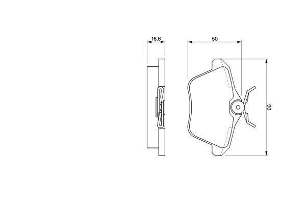 VALEO 670581 ARKA FREN BALATASI ALFA ROMEO 156 97>05 166 98>07 164 93>98 LANCIA KAPPA 95>01
