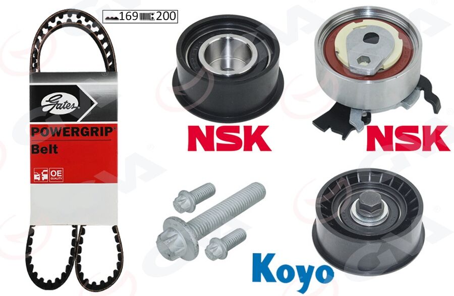 GVA 59T9003 EKSANTRİK GERGİ KİTİ 169x200 ASTRA F-CORSA B-VECTRA B 1.4i-1.6i-1.8i 16V X14XE-X16XEL-X18XE
