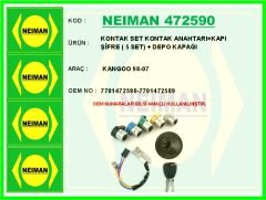 NEIMAN 472590 KONTAK SET KONTAK ANAHTARI KAPI ŞİFRE 5 SET DEPO KAPAĞI KANGOO 98-07
