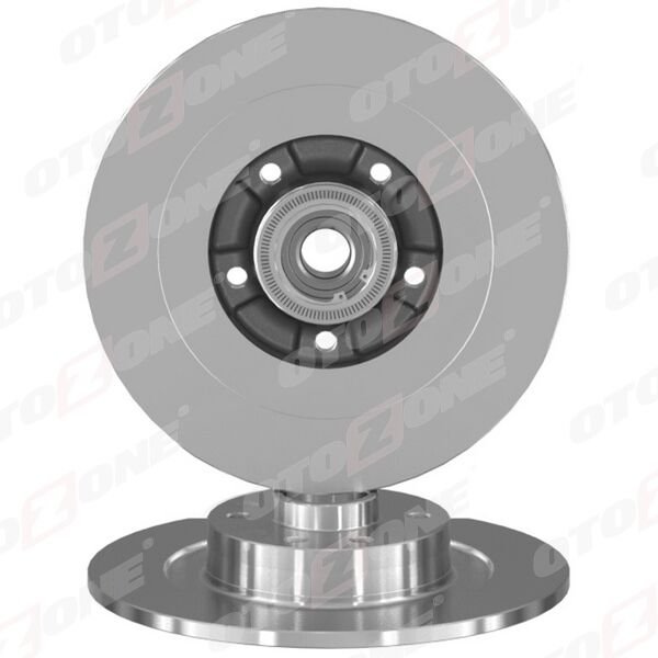 OTOZONE BD1009 ARKA FREN AYNASI RENAULT LAGUNA III 07>15 LATITUDE 11> 300x11x9.5x5DELİK RULMANLI ABS SENSÖRLÜ