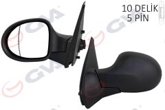 GVA 1014171 DIŞ DİKİZ AYNASI SOL SYMBOL THALIA 08> ELEKTRİKLİ ISITMALI ASFERİK 5 FİŞ VM-6124EHAL