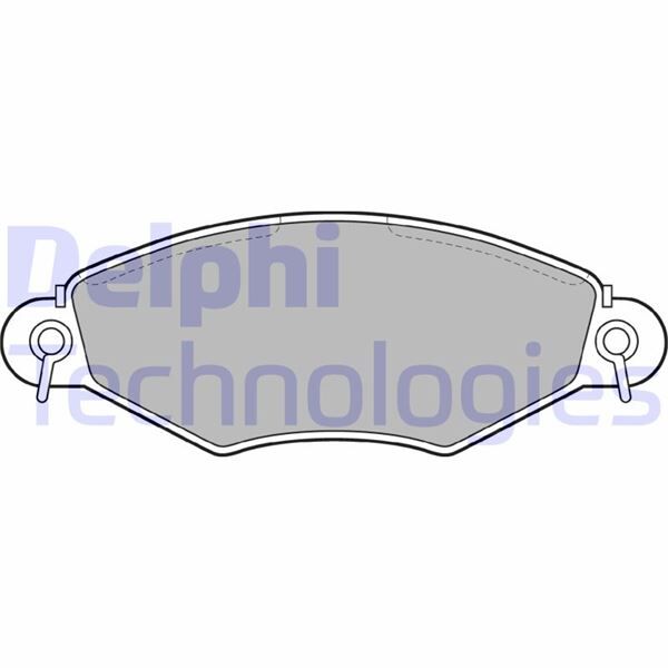 DELPHI LP1617 ÖN FREN BALATASI PEUGEOT P206 1.4 1.6 09/98> P306 1.4 1.6 5/93>