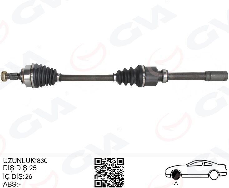 GVA 4443320 KOMPLE AKS SAG ON PSA 307 3A/C 1.6 A-T 00-07
