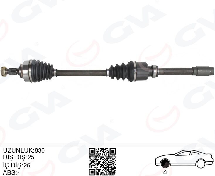 GVA 4443320 KOMPLE AKS SAG ON PSA 307 3A/C 1.6 A-T 00-07