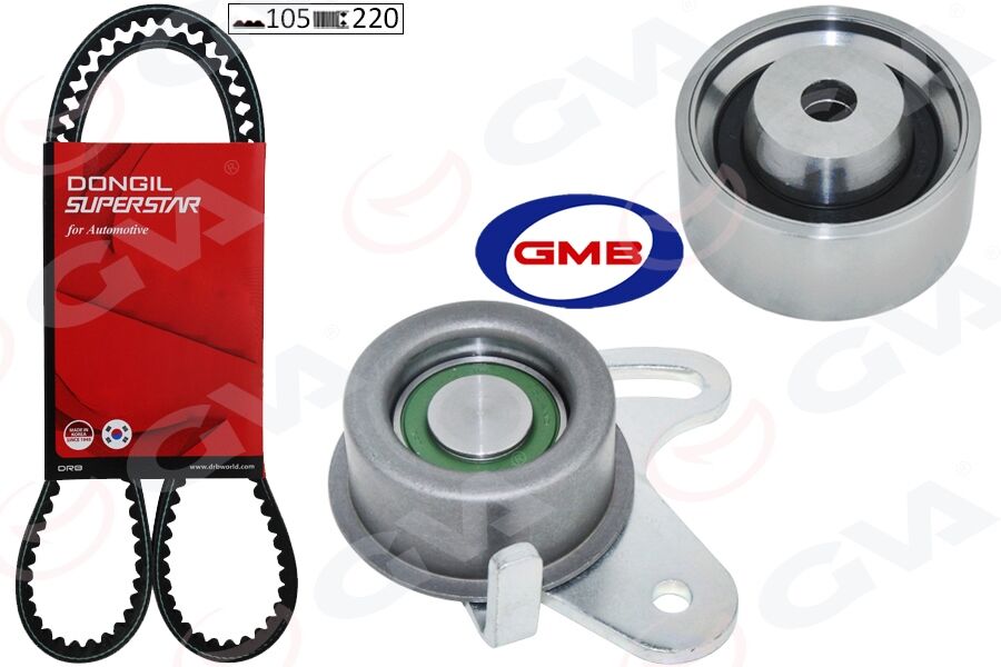 DONGIL KIT105RU22 TRİGER KAYIŞ SETİ HYUNDAI ACCENT ADMIRE ERA 1.5L G4EB 01-> 1.4L 1.6L G4ED G4EE 01-10 / GETZ 1.4L 06-10 / MATRIX ELANTRA 1.6L 01-06 / KIA RIO 1.4L 1.6L 06-10 / CERATO 1.6L 04-07 1 KAYIŞ 2 RULMAN