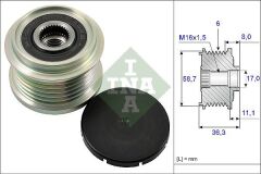 INA 535016010 ALTERNATÖR KASNAĞI RULMANLI DUCATO-BOXER-JUMPER-TRANSİT TOURNEO 2.2HDİ-2.2TDCİ ALT 0121615002