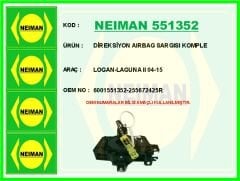NEIMAN 551352 DİREKSİYON AIRBAG SARGISI KOMPLE LOGAN-LAGUNA II 04-15