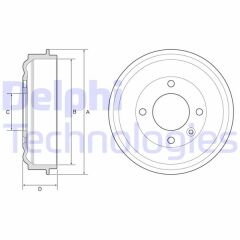 DELPHI BF638 ARKA FREN KAMPANASI OPEL CORSA F 19> PEUGEOT 208 19>