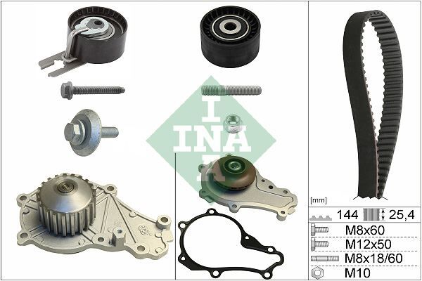 INA 530023930 EKSANTRİK GERGİ KİTİ DEVİRDAİM 144 DİŞ EURO4 P206-P307-C1-C2-C3-BIPPER -NEMO-XSARA 1.4 HDİ FIEST A FUSION 02>08 1.4 TDCI 2S6Q8A615AB-2S6Q8591BA
