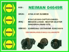 NEIMAN 04649R AYNA AYAR DUGMESI R19-CLIO III-IV-CAPTUR-KANGO-MEGANE-LOGAN - MASTER-DUSTER-SANDERO-LOGAN 8 FİŞ