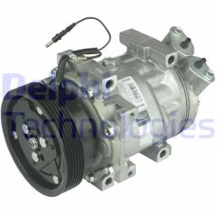 DELPHI TSP0159853 KLIMA KOMPRESORU DACIA LOGAN 04>SANDERO 08> DUSTER 10> 1.4 K7J 1.5dCi K9K 1.6 K4M 12V 6 KANAL 124MM