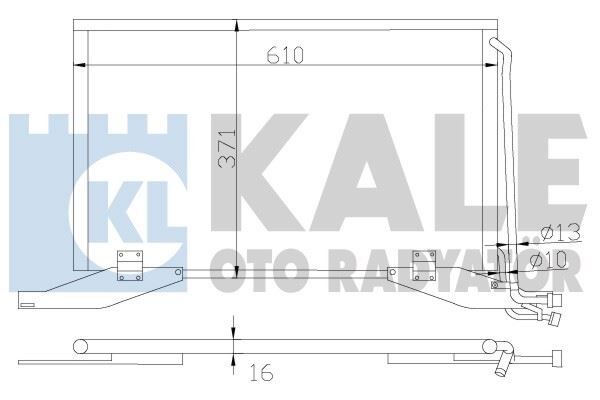 KALE 392800 KLIMA RADYATORU MERCEDES E-CLASS W210 S210