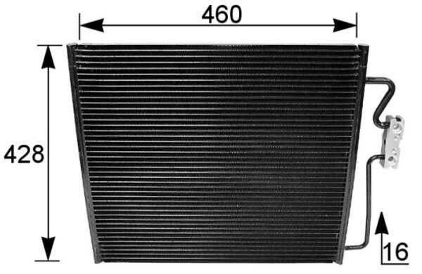MAHLE AC154001S KLIMA RADYATORU BMW M51 M52 M60 M62 M73 E38
