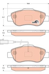 TRW GDB1746 ÖN BALATA DOBLO 1.3-1.6-1.9 JTD 02 > FIORINO 1.3-1.4 MTJ 08 > FIAT 500 1.4 07 >