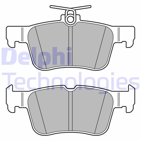 DELPHI LP3590 ARKA FREN BALATASI GALAXY III 15> MONDEO V 14> EDGE 15>19 FOCUS IV 17> KUGA III 19>