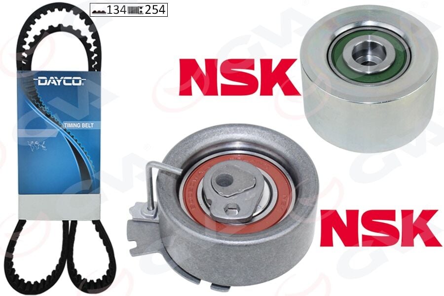 GVA 59T4317 EKSANTRİK GERGİ KİTİ 134x254 P206-307-PARTNER-BERLINGO-C3-XSARA 1.6 16V NFU TU5JP4 K015581XS