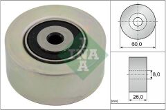 INA 531055010 ALTERNATÖR GERGİ RULMANI PARTNER-P206-306-JUMPY1.9D -P307 1.4 16V-1.6 16V-C2 1.4-1.6-C3 1.4i-1.4 16V