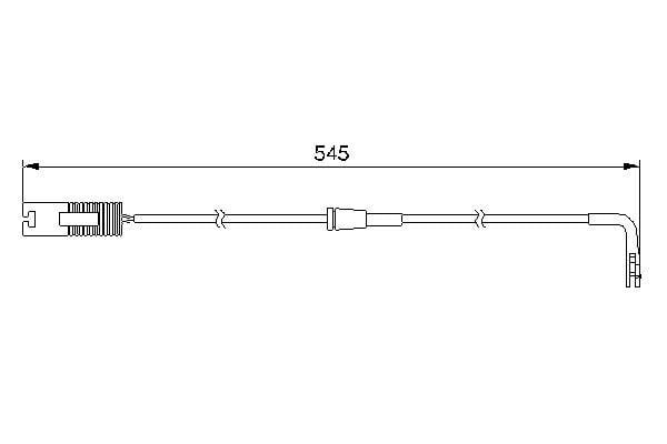 BOSCH 1987474940 BALATA FISI ARKA BMW E39 E52
