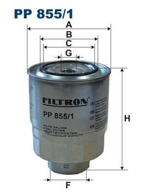 FILTRON PP855.1 YAKIT FİLTRESİ CIVIC 2.2 CTDi HB 05-11 CRV 2.2CTDI 07-09 ACCORD 2.2CTDI 04-08 FRV 2.2CTDI 05-