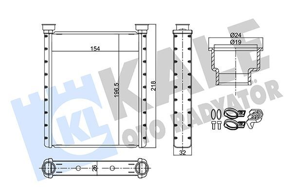 KALE 355720 KALORIFER RADYATORU MERCEDES W176 W246 C117 X117 X156