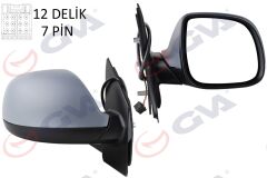 GVA 1075547 DIŞ DİKİZ AYNASI SAĞ TRANSPORTER T6 CARAVELLE 10> ELEKTRİKLİ ISITMALI KATLANIR ASTARLI KONVEKS 7 FİŞ VM-6196EBPR