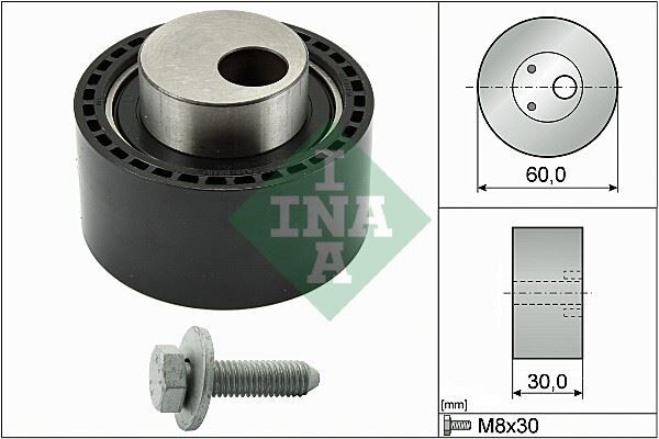 INA 531026410 EKSANTRİK GERGİ RULMANI AYARLI P206-P306-P307-P406-BERLINGO-JUMPER-JUMPY-DUCATO-XSARA 2.0 HDI 98-