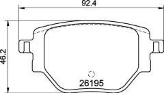 BREMBO P59100 ARKA FREN BALATASI CORSA F 19> C4 20> 2008 19> 208 19> 249 mm