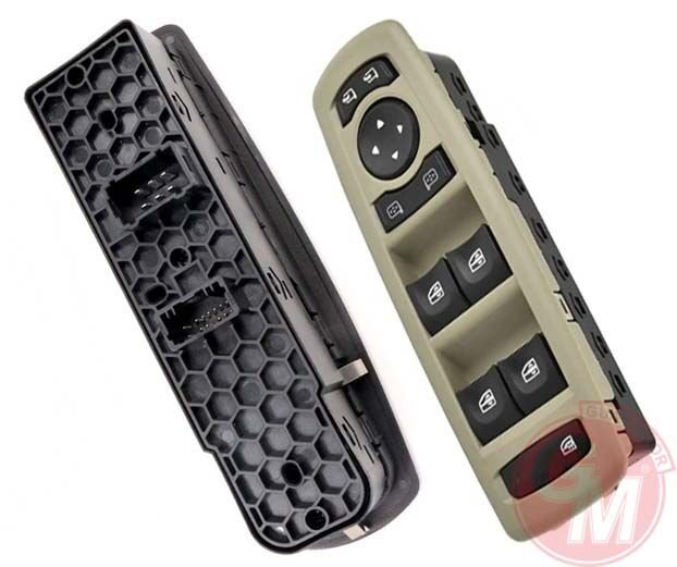 GUA 41417 CAM AÇMA ANAHTARI KUMANDA GRUBU BEJ RENAULT FLUENCE DÖRTLÜ MERKEZİ KİLİT DÜĞMELİ AYNA AYARLI C İFT SOKET