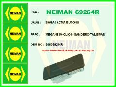 NEIMAN 69264R BAGAJ AÇMA BUTONU RENAULT MEGANE IV 16> TALISMAN 16>