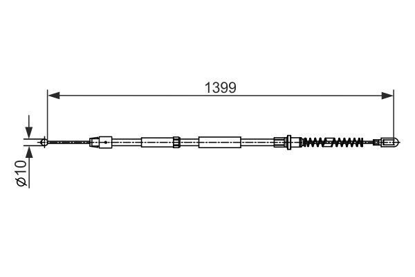 BOSCH 1987482539 FREN HALATI ARKA MERCEDES SPRINTER B906 . VW CRAFTER 30-35-50