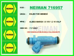 NEIMAN 716957 ENJEKTOR MEMESİ ALBEA MAREA 1.6 16V 1.2 16 VALF