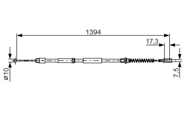 BOSCH 1987482033 FREN HALATI ARKA MERCEDES SPRINTER B906 . VW CRAFTER 30-35-50