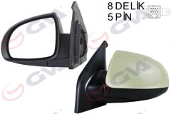 GVA 1091920 DIŞ DİKİZ AYNASI SOL PICANTO 06> ELEKTRİKLİ ISITMALI ASTARLI KONVEKS VM-753EHPL