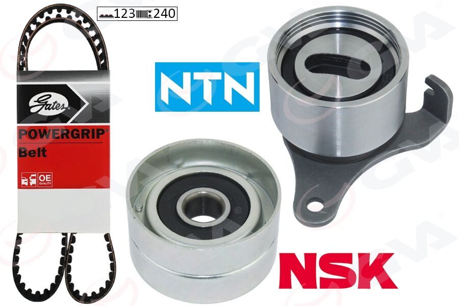 GVA 59T7118G TRİGER KAYIŞ SETİ EKSANTRİK SETİ TOYOTA COROLLA 1.3L 2E karbüratörlü EE90. EE100 88-98 1 KAYIŞ 2 RULMAN 123x240