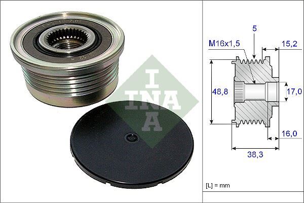 INA 535004810 ALTERNATÖR GERGİ RULMANI MASTER II-TRAFFIC II-LGN II-MOVANO-VIVARO 1.9DTI-1.9DCI 01- -VOLVO 1.9DTI