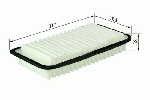 SARDES SA2168 HAVA FİLTRESİ COROLLA 1.4D-2.0D-4D-2.0 D46 - AVENSIS 2.0D-4D 04-