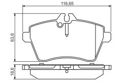 BOSCH 0986495273 FREN BALATASI ON MERCEDES W169 W245