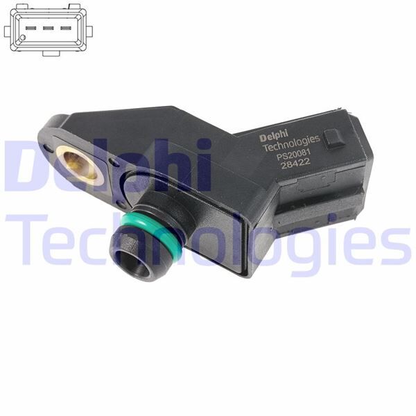 DELPHI PS20081-12B1 BASINÇ MAP SENSÖRÜ P106-P206-P306-P406-P605-PARTNER-BERLINGO-SAXO-XSARA-ZX-XANTIA 1.1-1.4-1.6-2.0 TU 1-TU3-TU5-XU10