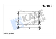 KALE 345845 RADYATÖR Q5 3.0 TDİ guattro 08 > 720x470x32 AC /- MEK OTOM AL/PL/BRZ