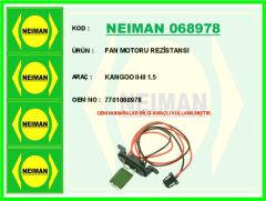 NEIMAN 068978 FAN MOTORU REZİSTANSI KANGOO II-III 1.5