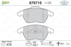 VALEO 670715 ÖN BALATA P307 10/03 > 207 1.6 07 > 308 07 > 3008 09 > C4 04 >
