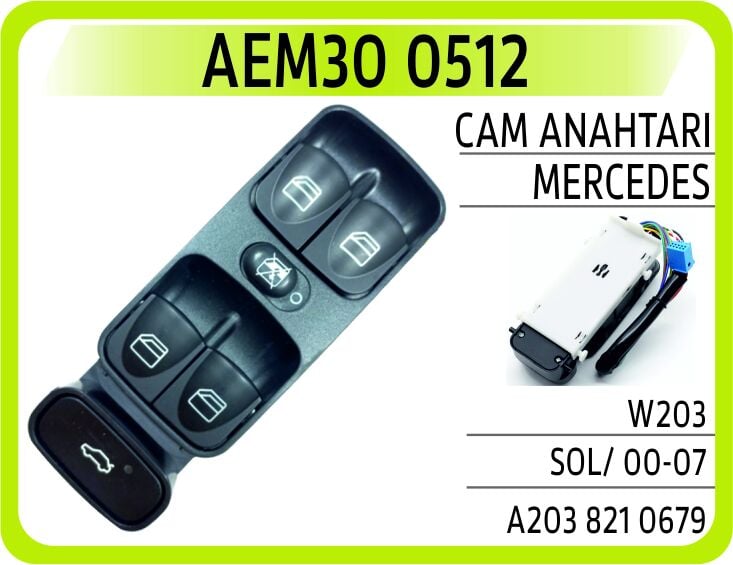 AEM30 0512 CAM ANAHTARI MERCEDES W203 SOL/ 00-07