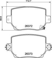 BREMBO P09030 FREN BALATASI ARKA TESLA MODEL 3 5YJ3 2020> MODEL Y 5YJY 2019> SPOR PAKET
