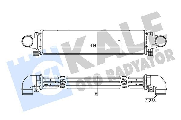KALE 350795 TURBO RADYATÖRÜ INTERCOOLER AL/PL/BRZ S60 II-S80 II-V60-V70 III-XC60-XC60 II-XC70 II