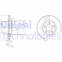 FREN DİSKİ ÖN FORD CONNECT 02> 278x24x5DL