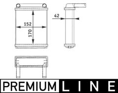 MAHLE AH128000P KALORIFER RADYATORU MERCEDES SPRINTER B901>B904 95>06