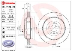 BREMBO 09R12421 FREN DISKI ARKA 4-matic MERCEDES W164 X164 W251