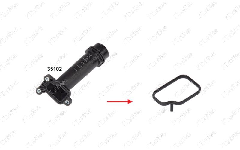 NIFEA 35153 SOGUTMA SUYU FLANSI CONTASI BMW N47N F20 F21 F22 E90 E91 E92 E93 F30 F31 F34 F32 F33 F36 F07 F10 F11 F06 F12 F13 F01 F02 E84 F25 F26 E70 F15 E71 F16