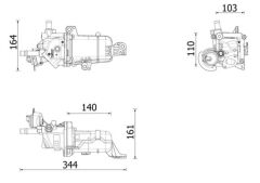 MAHLE CE49000P EGR SOĞUTUCUSU KOMPLE RENAULT TRAFIC III 15> MEGANE IV 15> TALISMAN 15> SCENIC IV 15> 1.6dCi